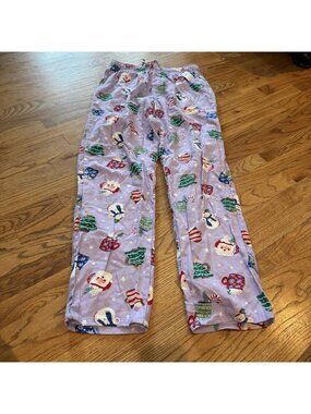 Old Navy Womens Purple Christmas Hot Chocolate Pajama Pants New Medium Tall